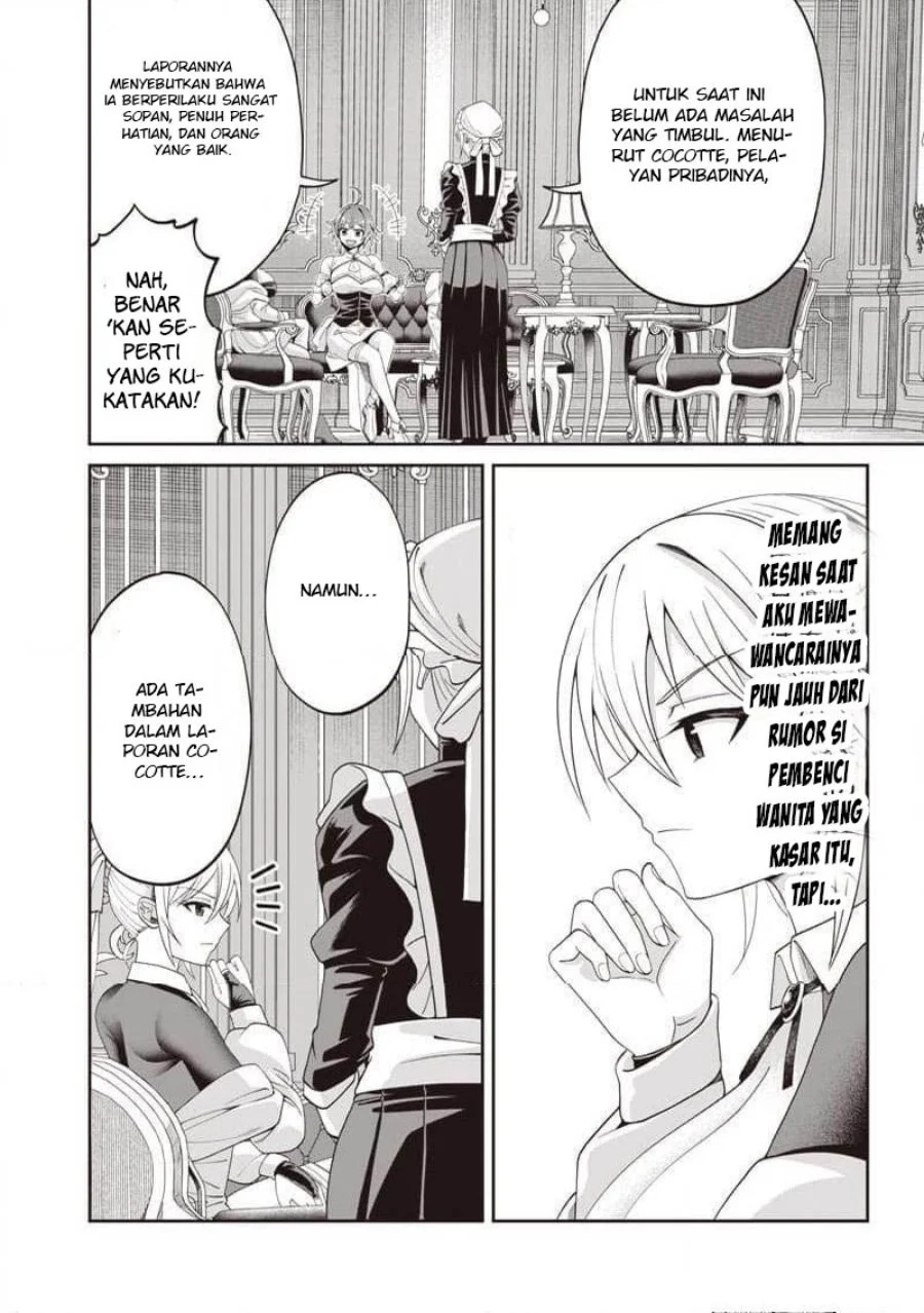 Dokushin Kizoku: Danjohi 1:99 Sekai no Akuyaku Reisoku Chapter 5.2 Gambar 3