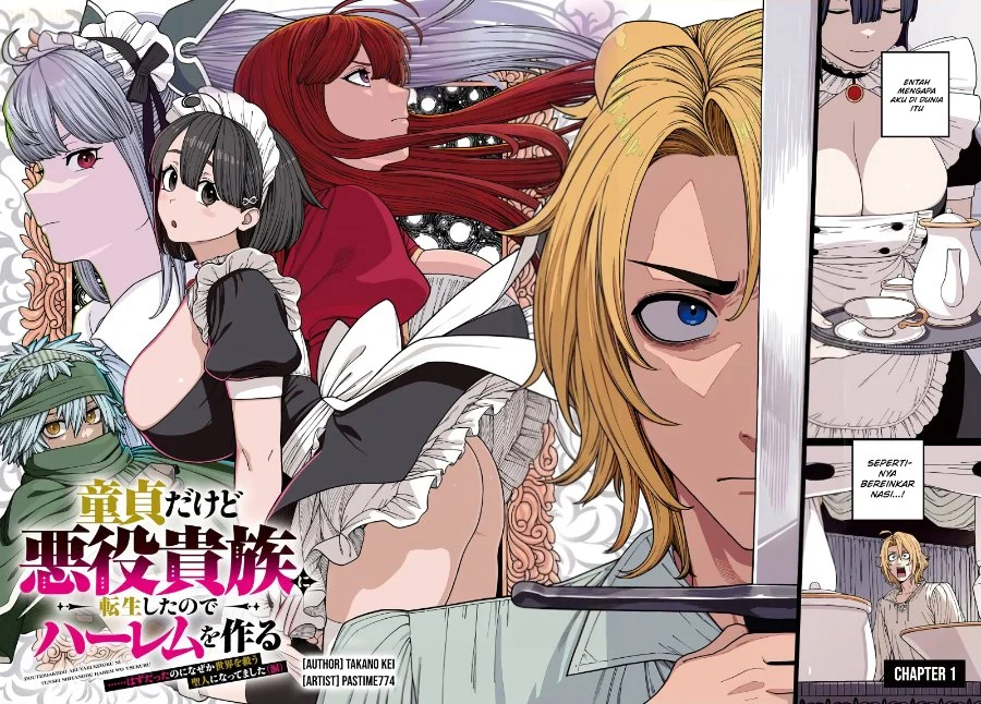 Doutei Dakedo Akuyaku Kizoku ni Tensei Shitanode Harem wo Tsukuru... Hazu Datta no ni Nazeka Sekai wo Sukuu Seijin ni Nattemashita (Namida) Chapter 1 Gambar 5
