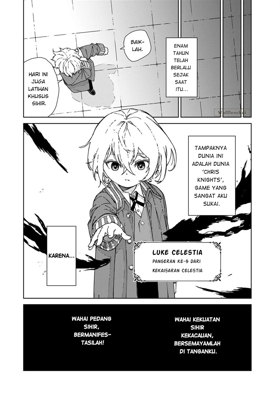 Game Kaishi Mae ni Shini Mob Akuyaku Ouji ni Tensei shita Ore Chapter 1 Gambar 8