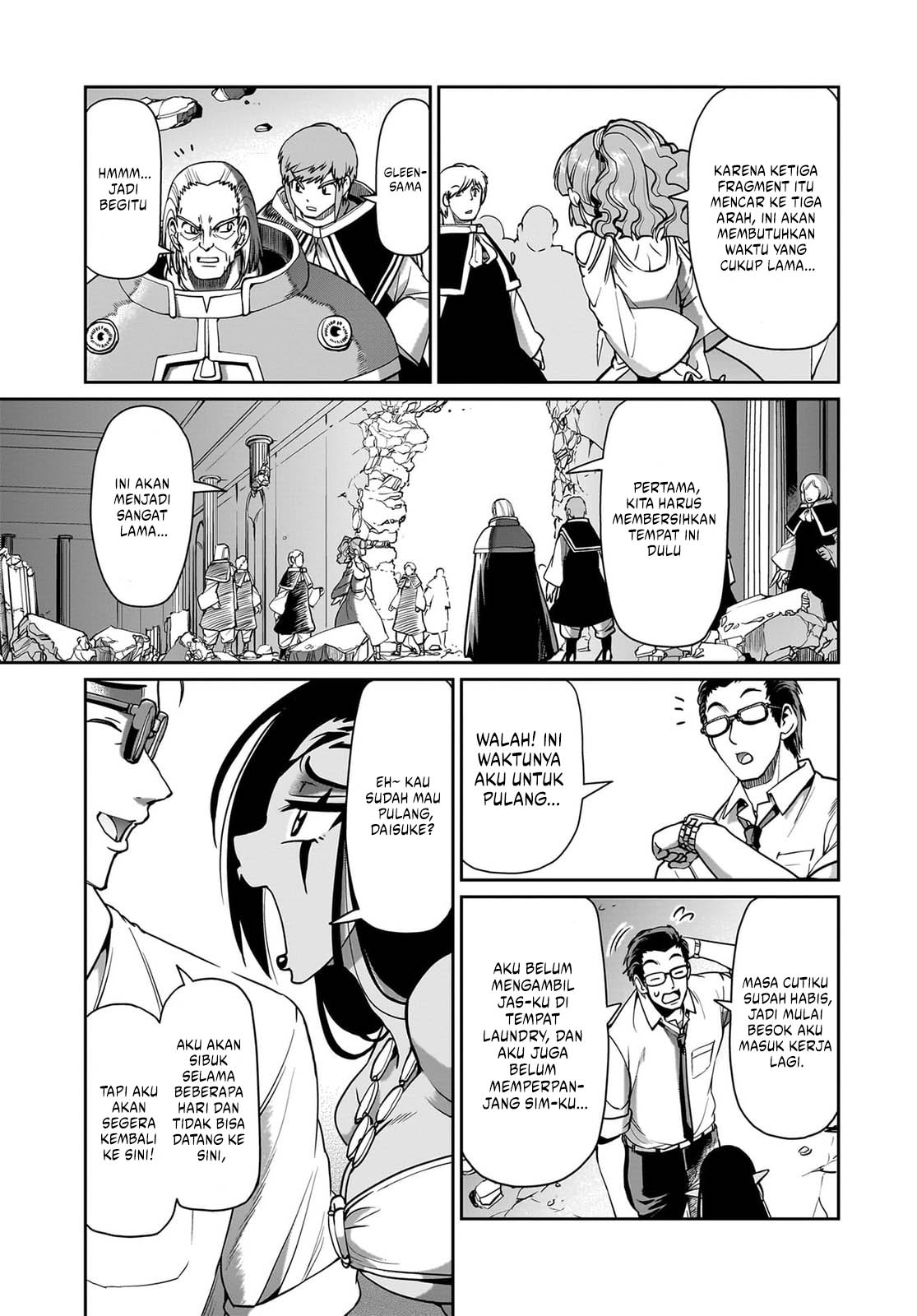Isekai Shoukan Oji-san no Juumusou Life – Sabage Suki Salaryman wa Kaisha Owari ni Isekai e Chokki suru Chapter 62 Gambar 3