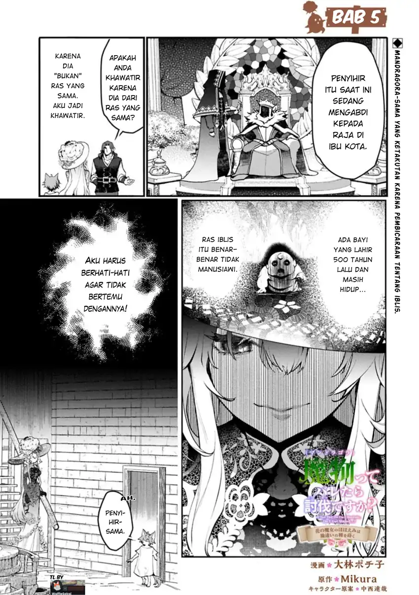 Mandragora tte Baretara Toubatsu desu ka?: Hana no Majo no Hohoemi wa Kanchigai no Tane o Maku Chapter 5.1 Gambar 3