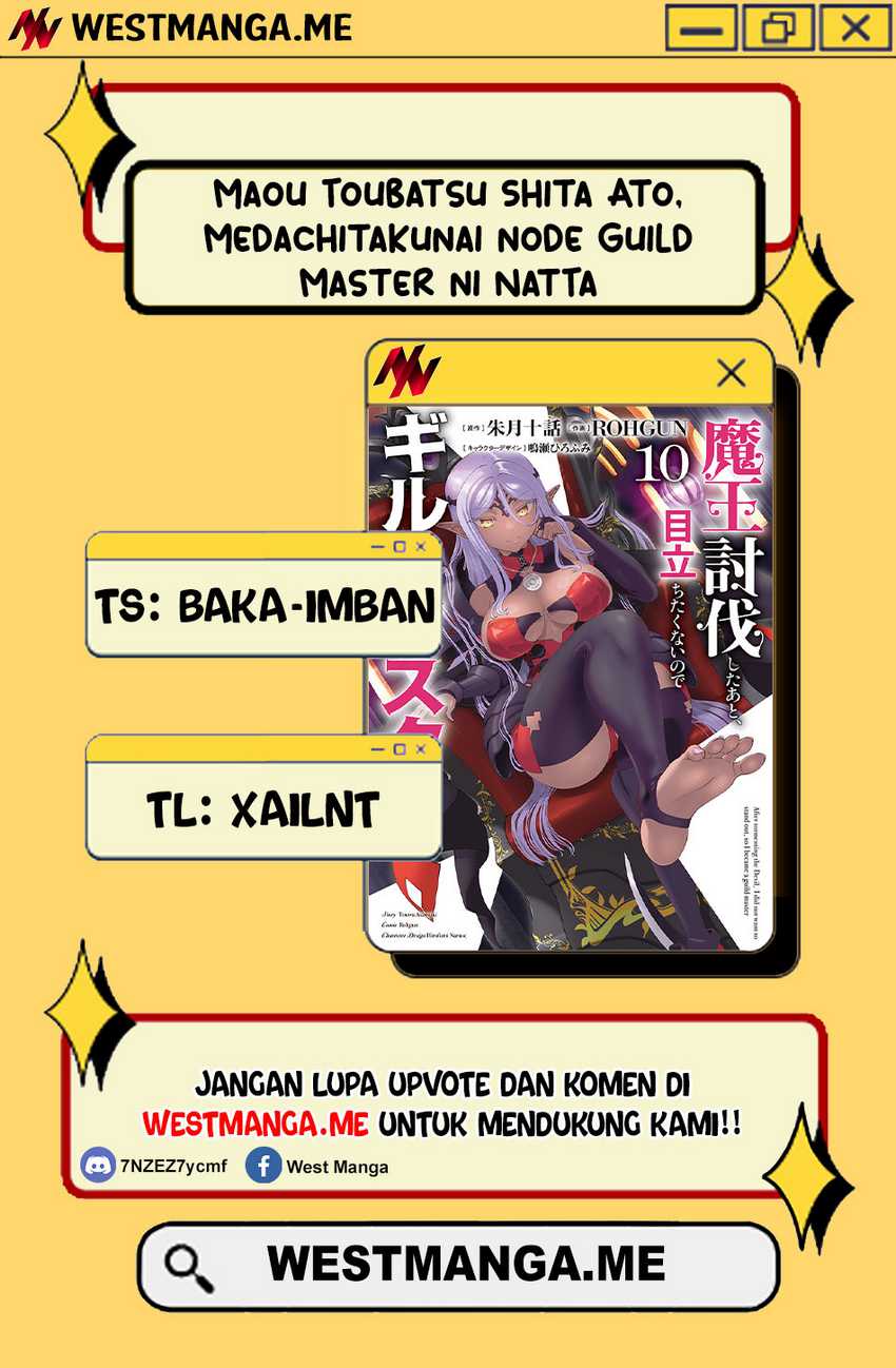 Maou Toubatsu Shita Ato, Medachitakunai node Guild Master ni Natta Chapter 34 Gambar 4