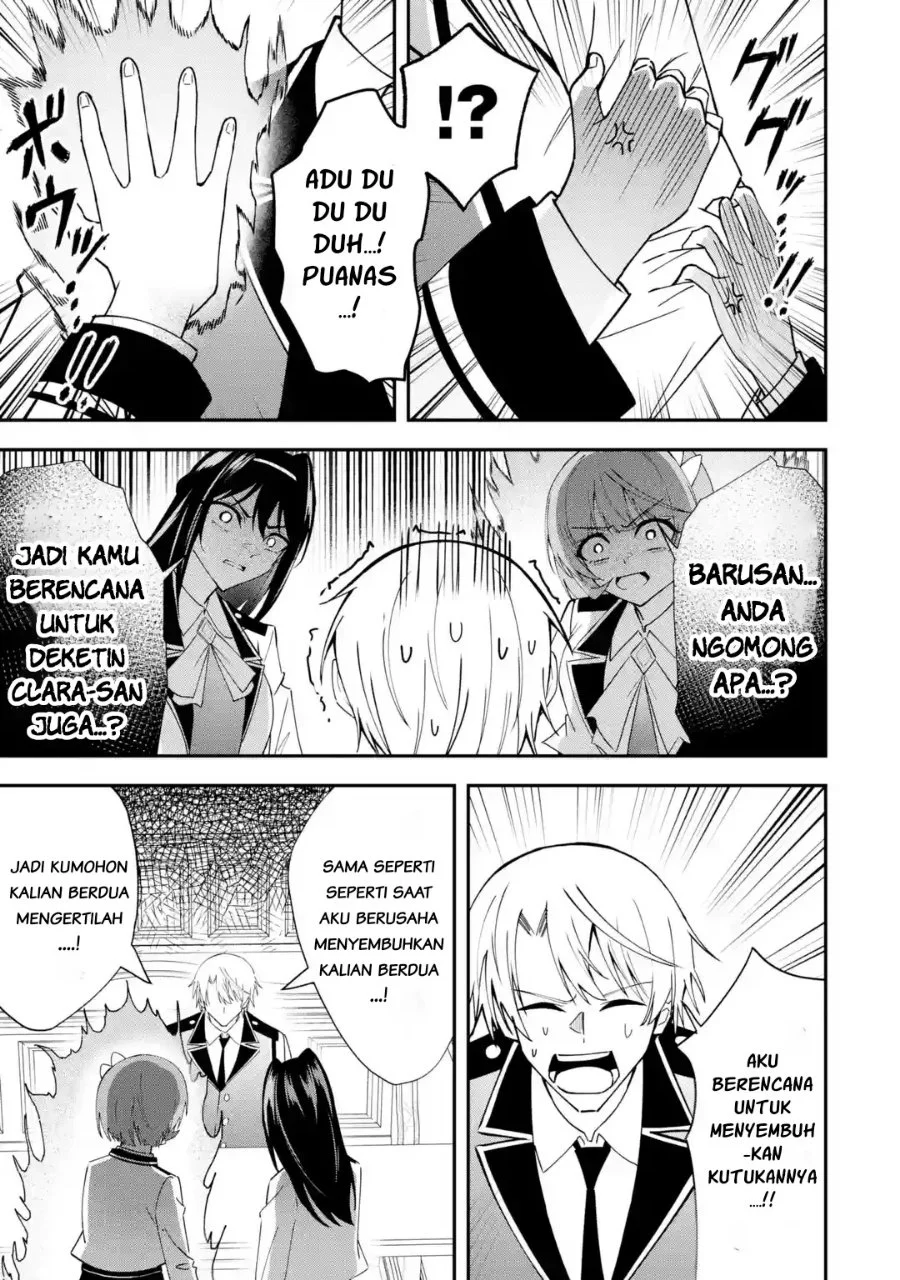 Shokei Flag No Akuyaku Kizoku Ni Tensei Shitaga, Shinitakunainode Yami Maho Wo Kiwamete Heroine Tachi Wo Sukuimasu Byojakuna Heroine Wo Care Shitara Naze Ka Ore Ga Dekiai Sareta Ken Chapter 8.2 Gambar 3