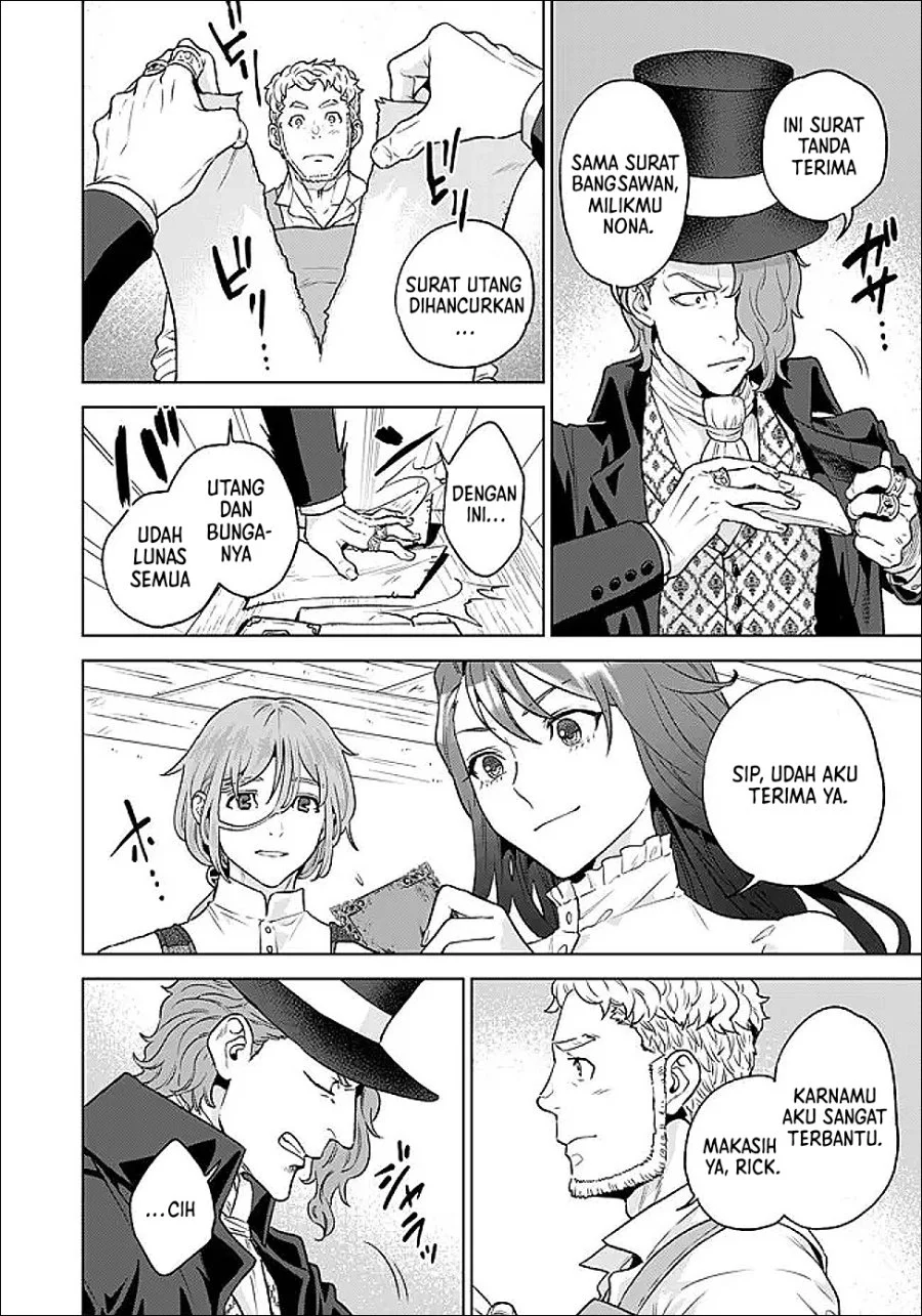 Shounin Reijou Agnes Henkyou ni Tsuihou Sareta Akuyaku Reijou wa Shousai o Hakki Shi Nariagaru Chapter 7.2 Gambar 3