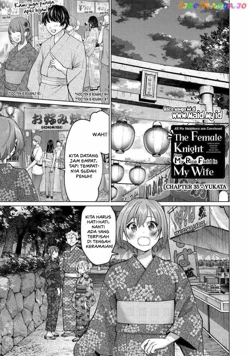 Tanbo de Hirotta Onna Kishi, Inaka de Ore no Yome da to Omowareteiru Chapter 35 Gambar 3