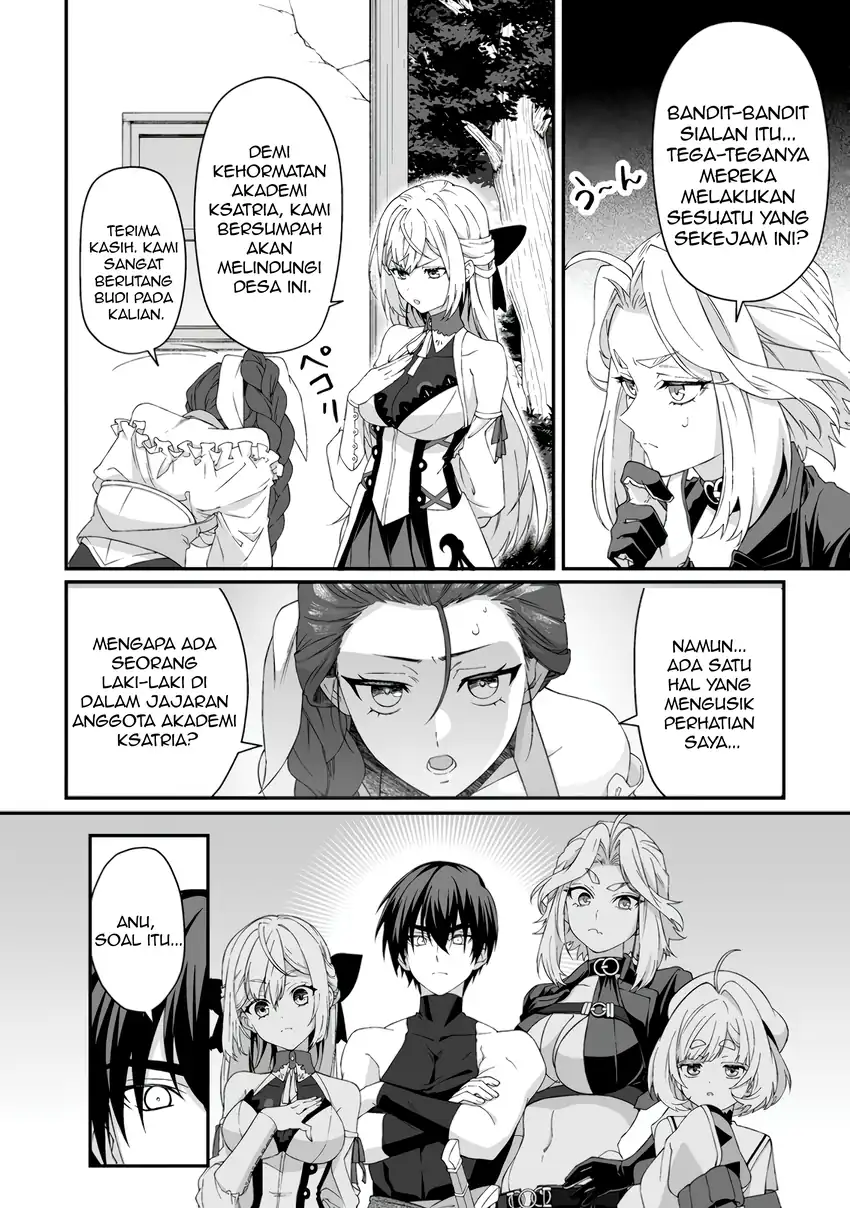 Teisou Gyakuten Sekai De Yuiitsu No Otoko Kishi No Ore, Onna Kishi Gakuen Ni Nyuugaku Shitara Nazeka Eiyou Atsukai Sareta ~Zetsurin Skill De Harem Musou~ Chapter 8.1 Gambar 3