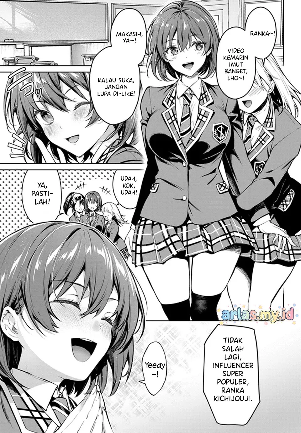 Tier 1 Shimai: Yuumei Yonshimai wa Boku nashi de wa Ikirarenai Chapter 1.1 Gambar 4