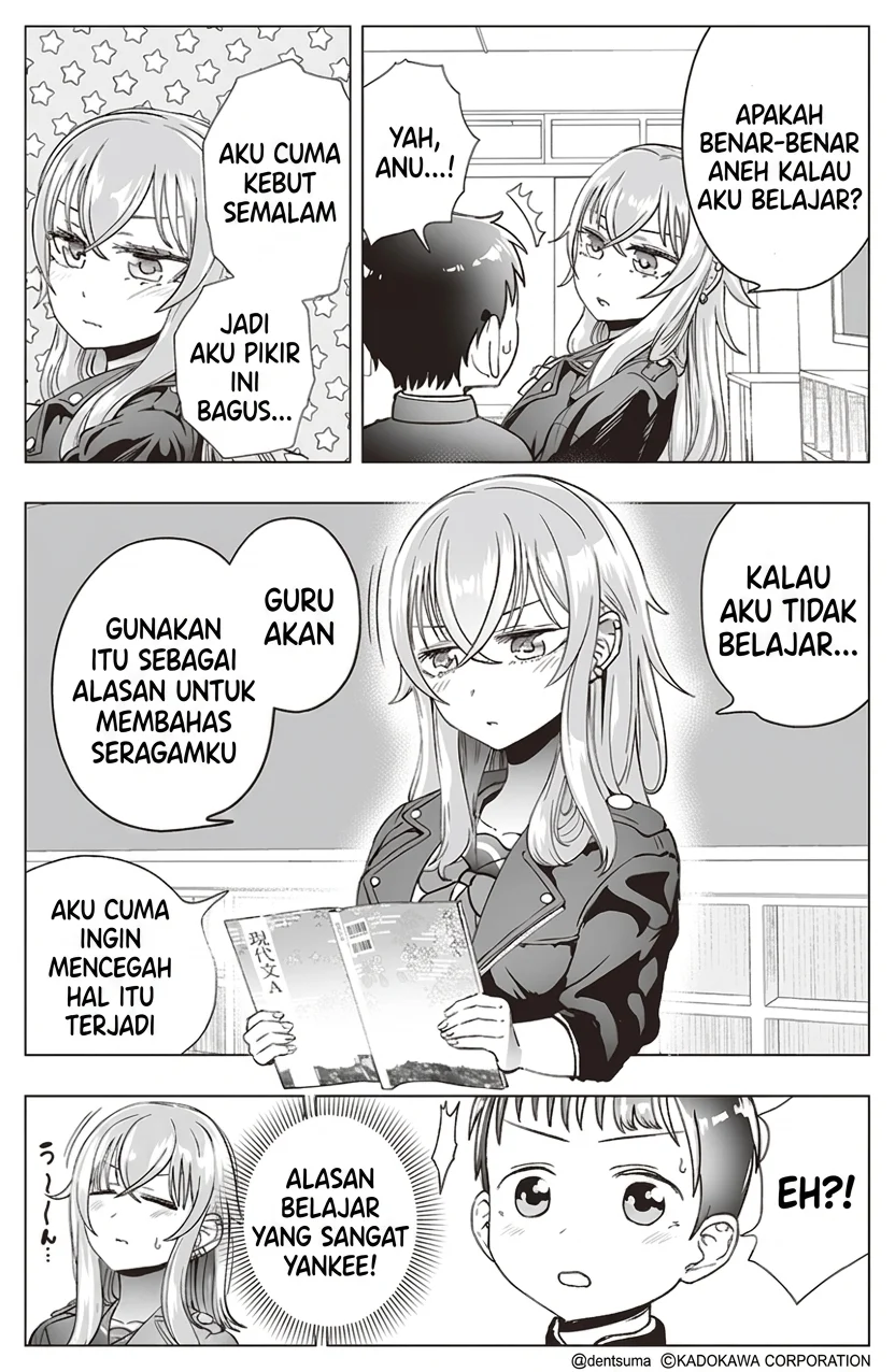 Tonari no Seki no Yankee JK no Jakuten Chapter 13 Gambar 3
