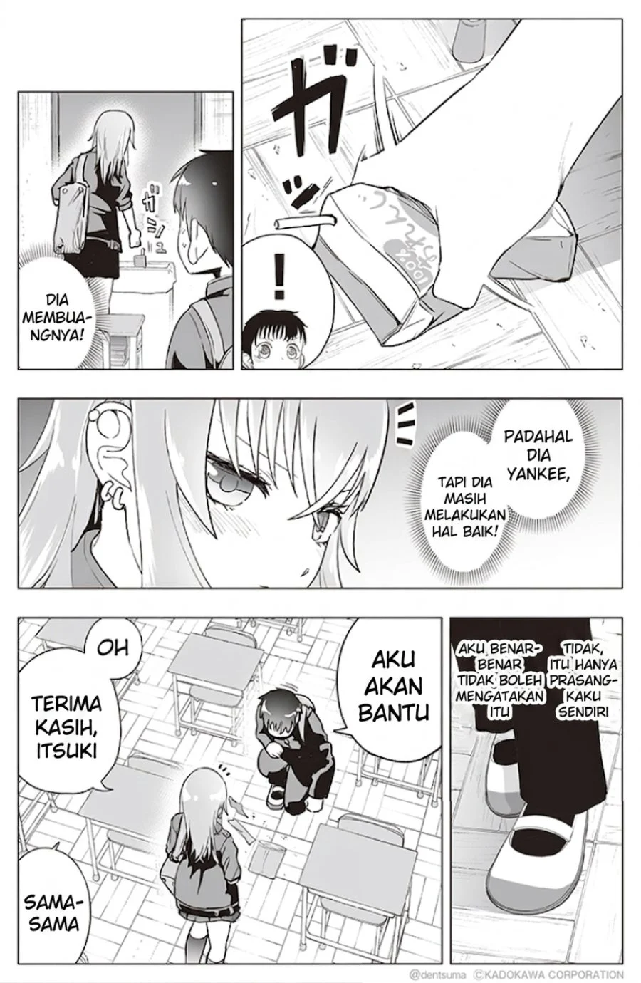 Tonari no Seki no Yankee JK no Jakuten Chapter 17 Gambar 3