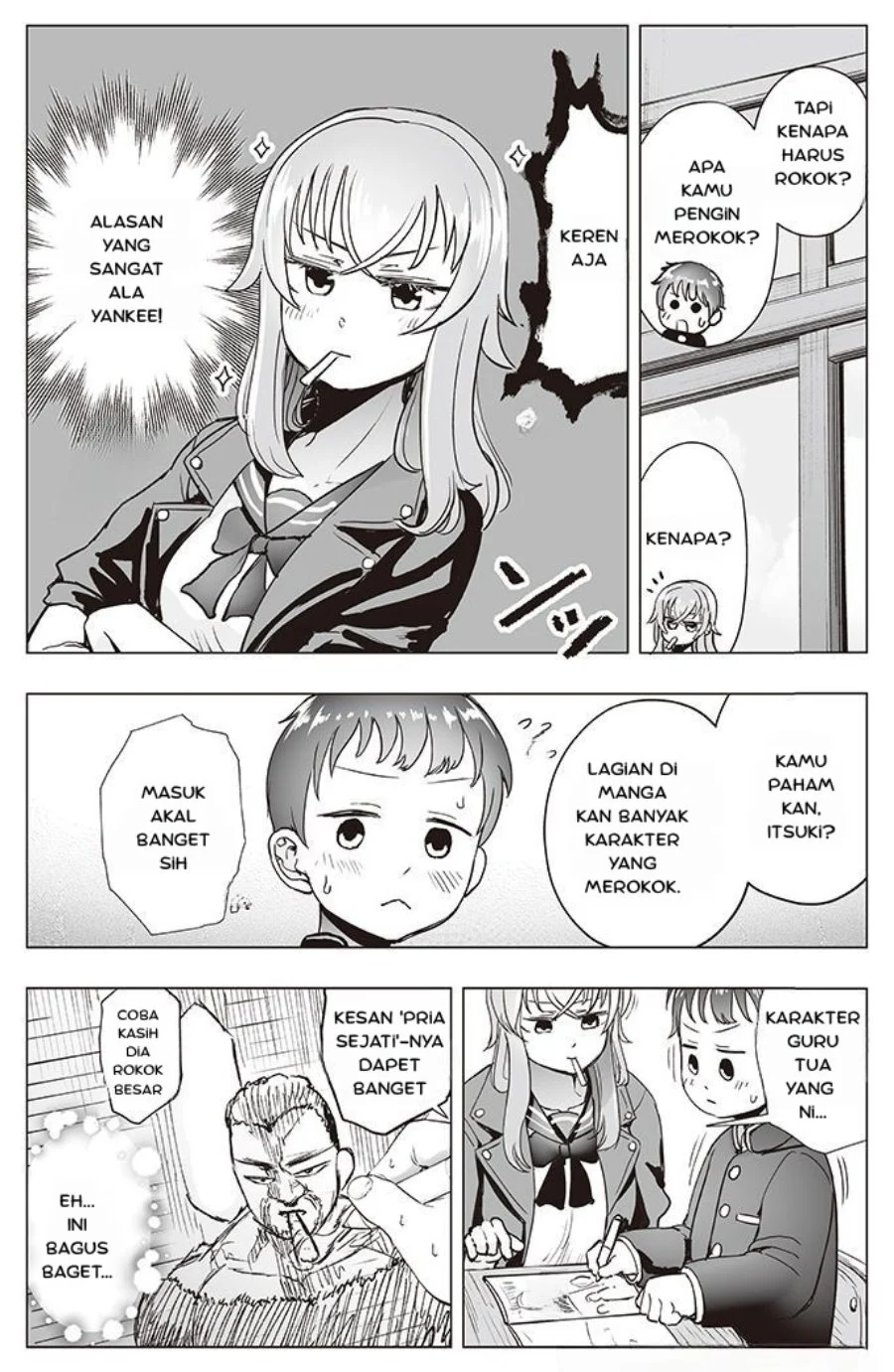 Tonari no Seki no Yankee JK no Jakuten Chapter 4 Gambar 3