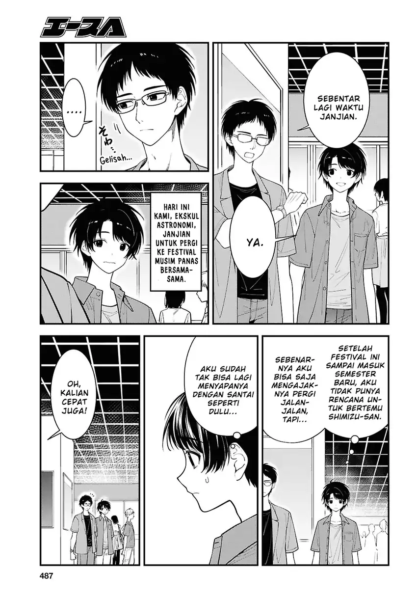 Tonari no Seki no Yankee Shimizu-san ga Kami o Kuroku Sometekita Chapter 16 - Halaman 5