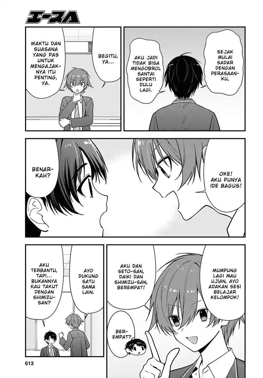 Tonari no Seki no Yankee Shimizu-san ga Kami o Kuroku Sometekita Chapter 19 Gambar 5