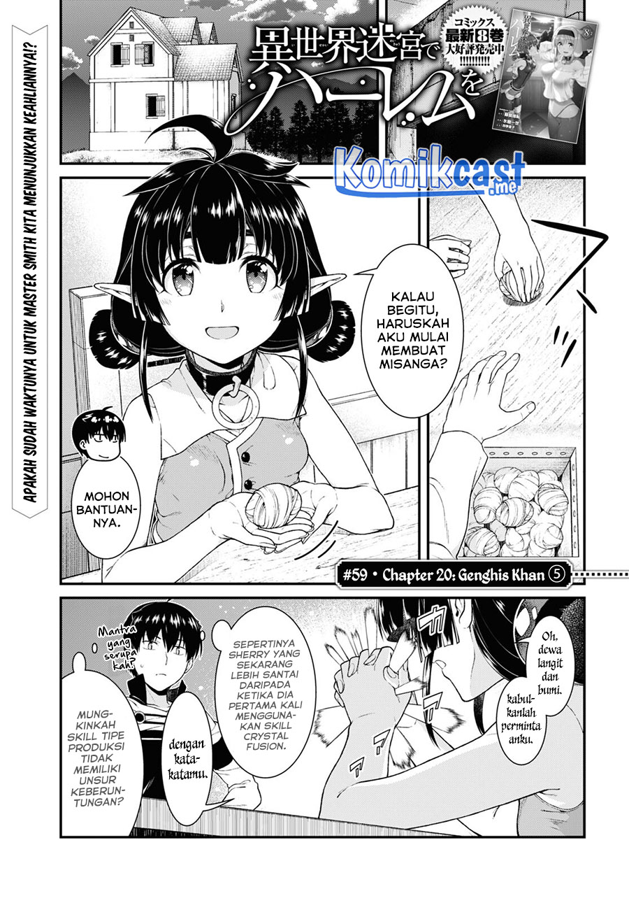 Isekai Meikyuu de Harem wo Chapter 59 Gambar 3