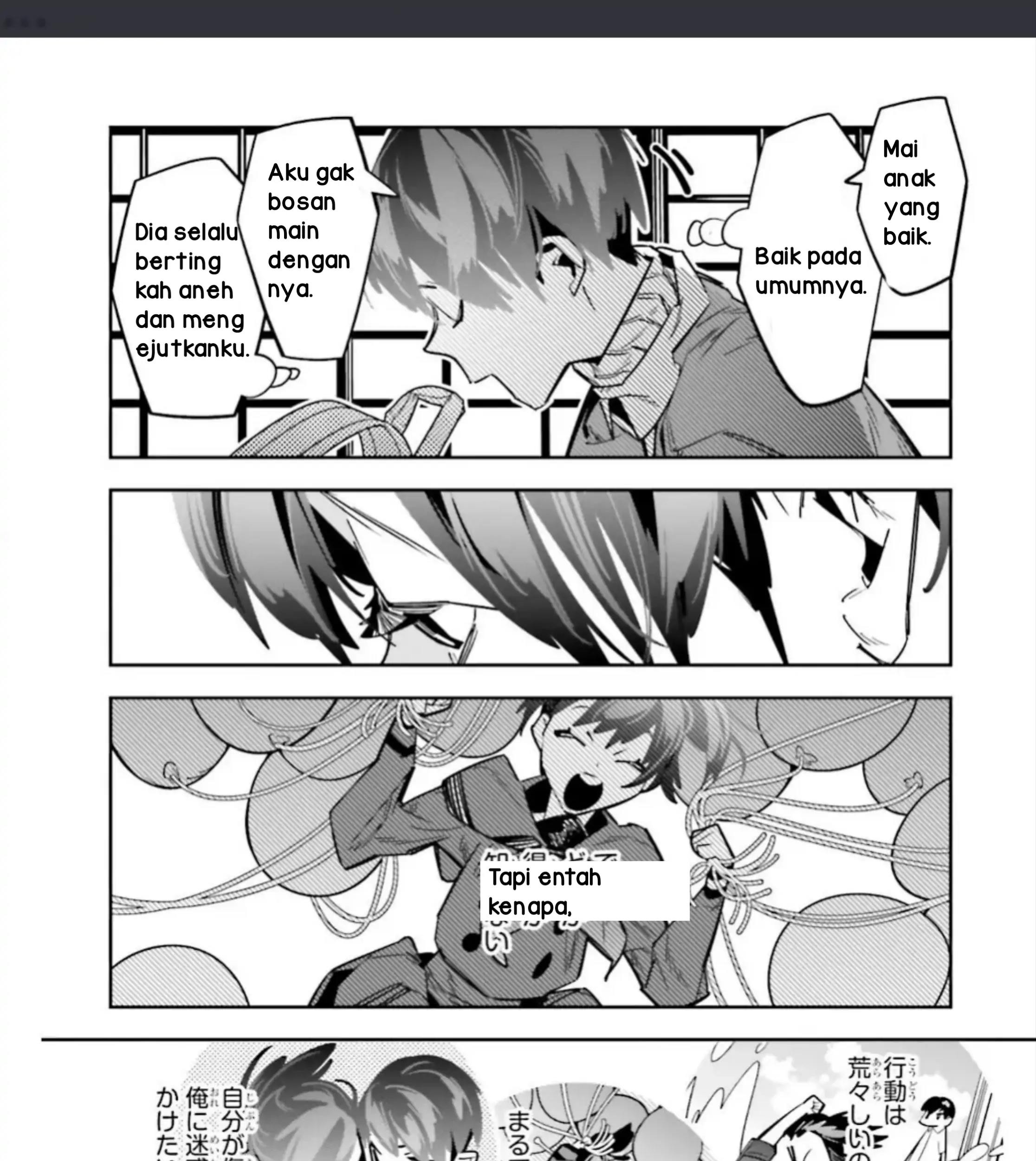 I Reincarnated as the Little Sister of a Death Game Manga’s Murder Mastermind and Failed Chapter 4.1 Gambar 5
