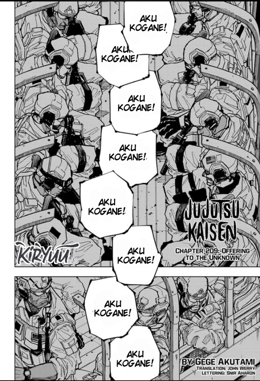 Jujutsu Kaisen Chapter 209 halaman 3