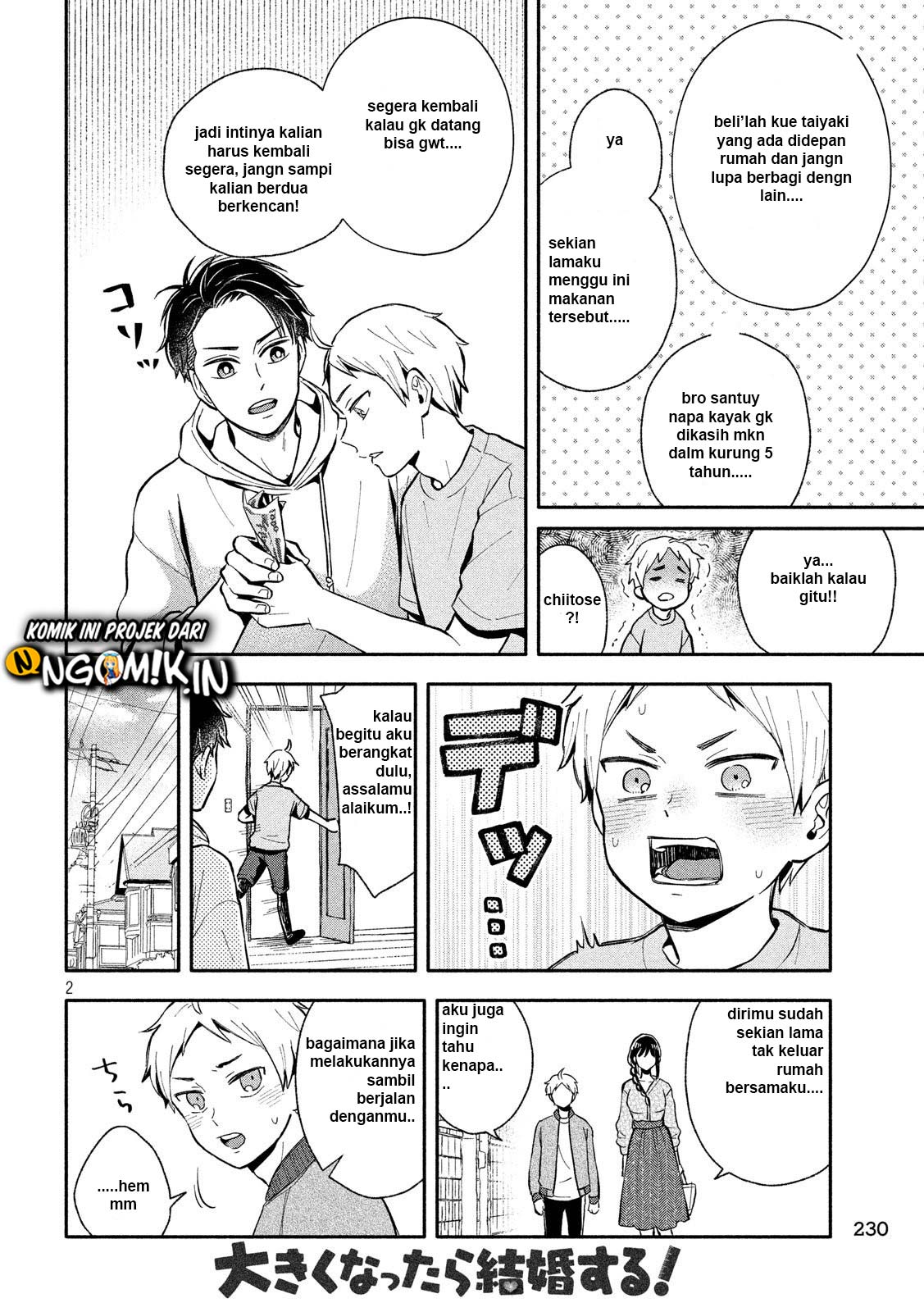 Ookiku nattara kekkon suru! Chapter 08 Gambar 3